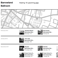 Thumbnail screenshot of a Ripped Records venue page